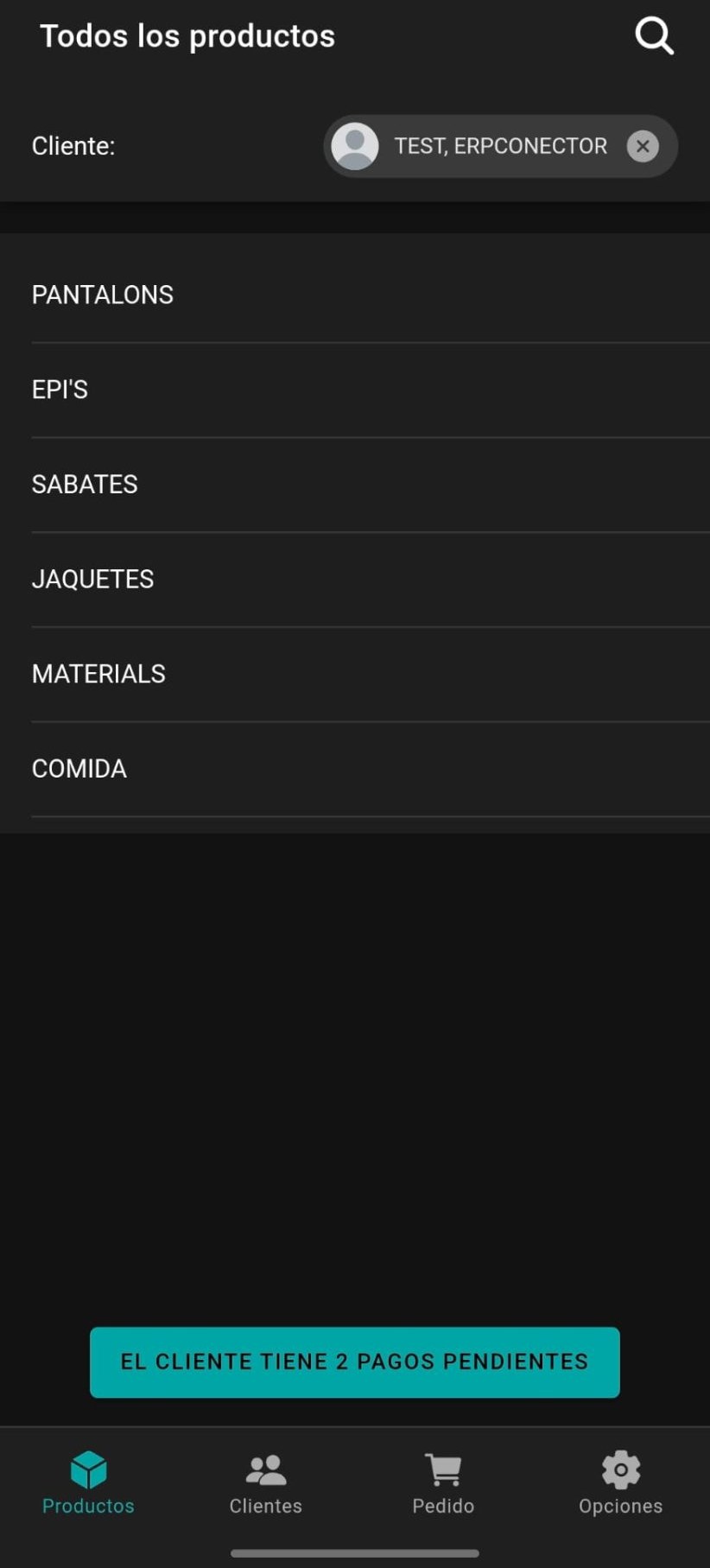 Catálogo por categorías